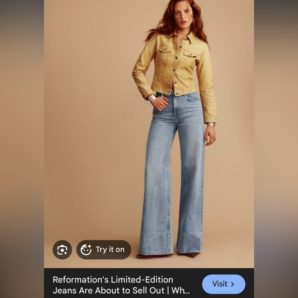 Reformation The Collection 100% cotton jeans “23